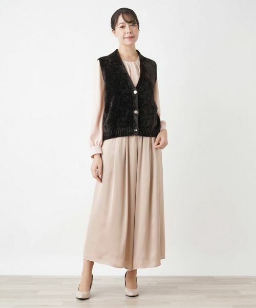 Leilian PLUS HOUSE / レリアンプラスハウス テーラードジャケット | Vネックベスト【BOURGE】 | 詳細1