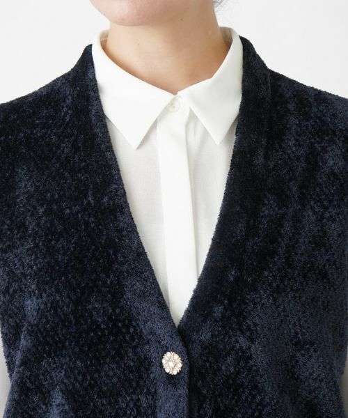 Leilian PLUS HOUSE / レリアンプラスハウス テーラードジャケット | Vネックベスト【BOURGE】 | 詳細10