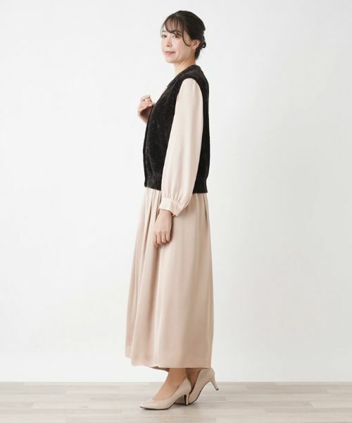 Leilian PLUS HOUSE / レリアンプラスハウス テーラードジャケット | Vネックベスト【BOURGE】 | 詳細2