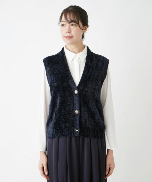 Leilian PLUS HOUSE / レリアンプラスハウス テーラードジャケット | Vネックベスト【BOURGE】 | 詳細7