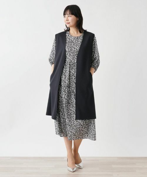 Leilian PLUS HOUSE / レリアンプラスハウス テーラードジャケット | ロングジレ【NEMIKA】 | 詳細1