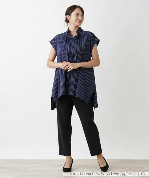 Leilian PLUS HOUSE / レリアンプラスハウス シャツ・ブラウス | フリルブラウス【NEMIKA】 | 詳細1