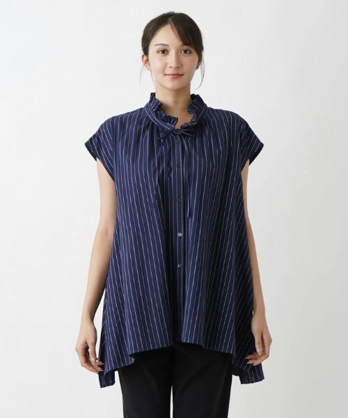 Leilian PLUS HOUSE / レリアンプラスハウス シャツ・ブラウス | フリルブラウス【NEMIKA】 | 詳細4