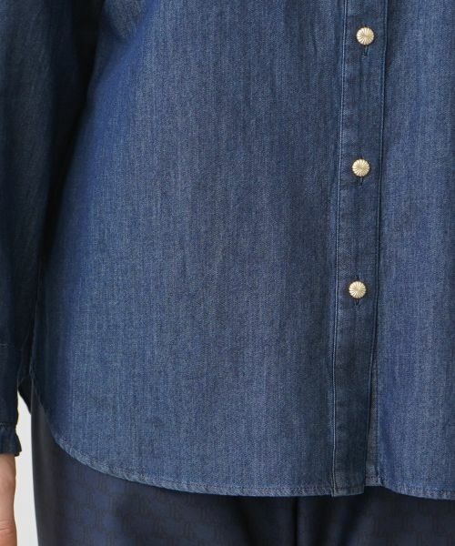 Leilian PLUS HOUSE / レリアンプラスハウス シャツ・ブラウス | 洗えるデニムシャツ | 詳細12