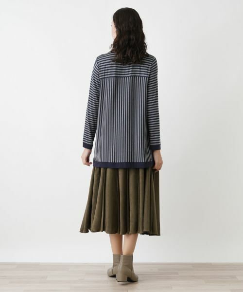 R55 美品 XL 13+ レリアンプラスハウス プリーツ ロング レディース プリーツロングスカート[品番：LAVW0019770]｜Leilian PLUS