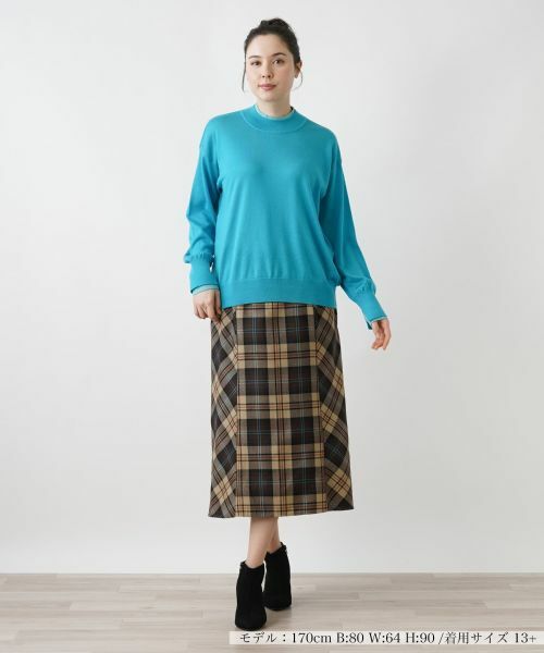 Leilian PLUS HOUSE / レリアンプラスハウス ミニ・ひざ丈スカート | マーメイドスカート | 詳細1