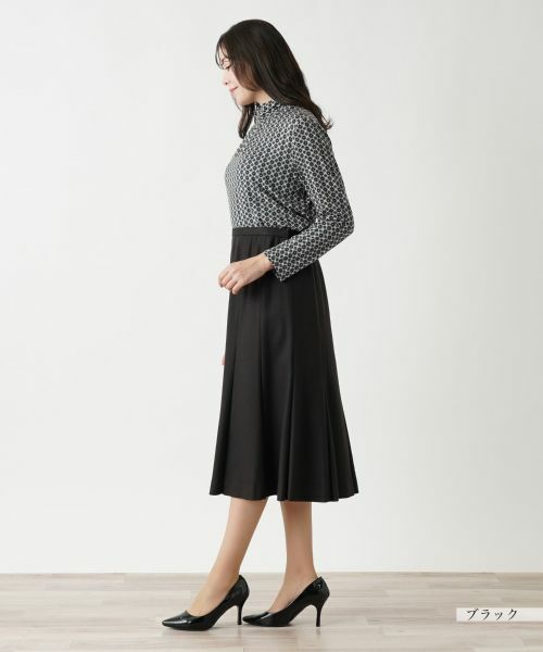 Leilian PLUS HOUSE / レリアンプラスハウス ミニ・ひざ丈スカート | フレアスカート | 詳細2