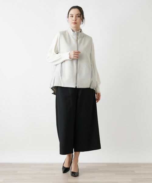 Leilian PLUS HOUSE / レリアンプラスハウス テーラードジャケット | 中わたハイネックベスト | 詳細1