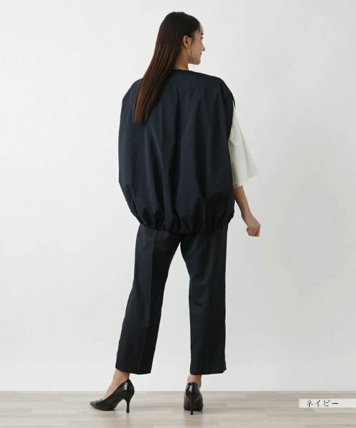 Leilian PLUS HOUSE / レリアンプラスハウス テーラードジャケット | コクーンシルエットベスト | 詳細9