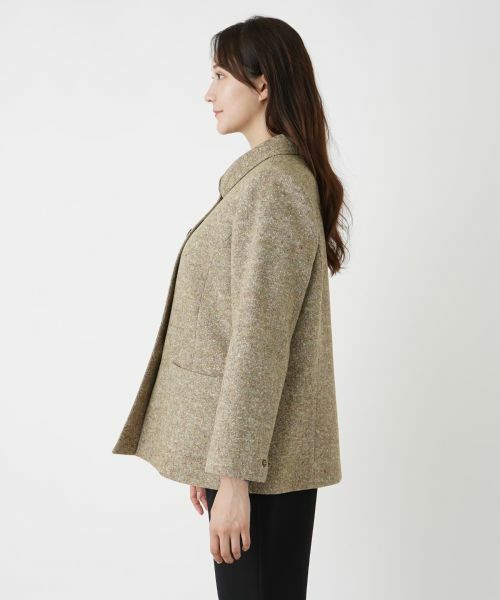 Leilian PLUS HOUSE / レリアンプラスハウス テーラードジャケット | ミックスツイードステンカラージャケット【Leilian WHITE LABEL】 | 詳細5