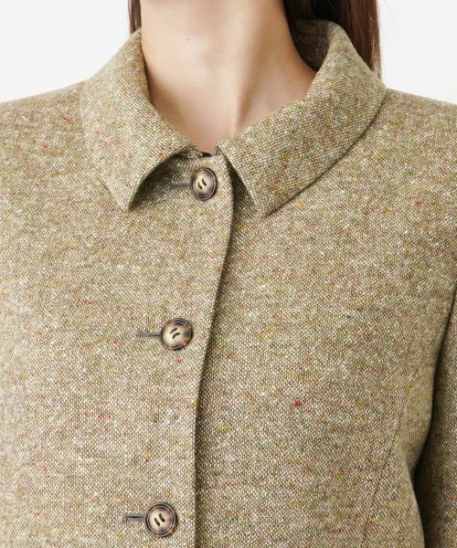 Leilian PLUS HOUSE / レリアンプラスハウス テーラードジャケット | ミックスツイードステンカラージャケット【Leilian WHITE LABEL】 | 詳細7