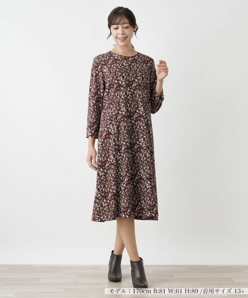 Leilian PLUS HOUSE / レリアンプラスハウス ドレス | 【店舗人気】洗えるストレッチワンピース | 詳細5