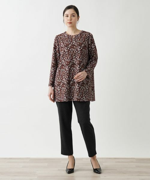 Leilian PLUS HOUSE / レリアンプラスハウス シャツ・ブラウス | ペイズリー柄チュニック | 詳細1