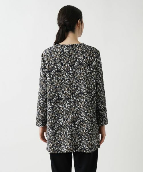 Leilian PLUS HOUSE / レリアンプラスハウス シャツ・ブラウス | ペイズリー柄チュニック | 詳細11