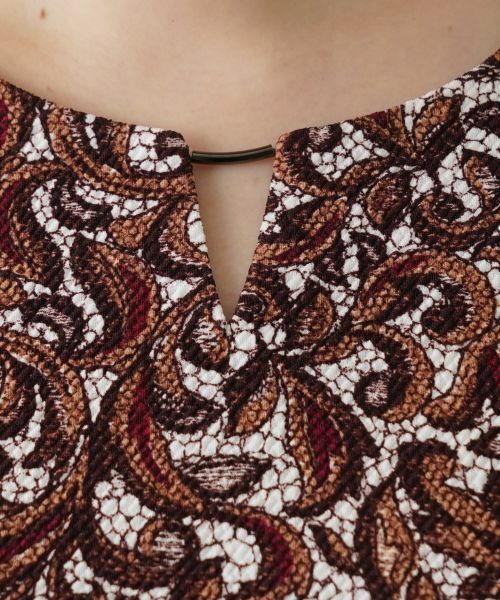 Leilian PLUS HOUSE / レリアンプラスハウス シャツ・ブラウス | ペイズリー柄チュニック | 詳細4