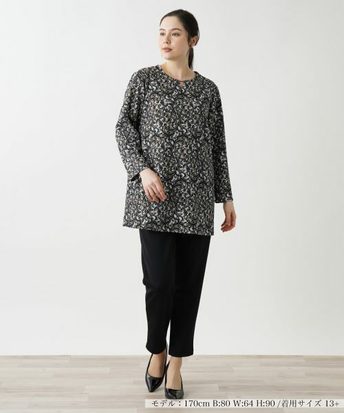 Leilian PLUS HOUSE / レリアンプラスハウス シャツ・ブラウス | ペイズリー柄チュニック | 詳細6