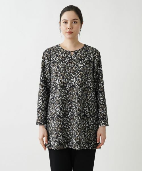 Leilian PLUS HOUSE / レリアンプラスハウス シャツ・ブラウス | ペイズリー柄チュニック | 詳細9