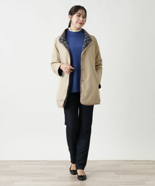 Leilian PLUS HOUSE / レリアンプラスハウス テーラードジャケット | スタンドカラーハーフコート【Leilian WHITE LABEL】 | 詳細15