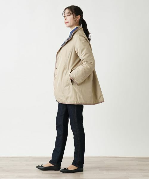 Leilian PLUS HOUSE / レリアンプラスハウス テーラードジャケット | スタンドカラーハーフコート【Leilian WHITE LABEL】 | 詳細16