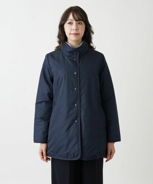 Leilian PLUS HOUSE / レリアンプラスハウス テーラードジャケット | スタンドカラーハーフコート【Leilian WHITE LABEL】 | 詳細5