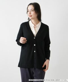 Leilian PLUS HOUSE / レリアンプラスハウス カーディガン・ボレロ | Vネックカーディガン