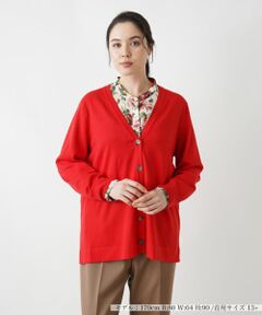 Leilian PLUS HOUSE / レリアンプラスハウス カーディガン・ボレロ | Vネックカーディガン