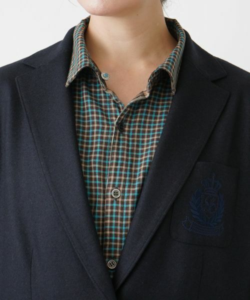 Leilian PLUS HOUSE / レリアンプラスハウス テーラードジャケット | エンブレム刺繍付きブレザー | 詳細10