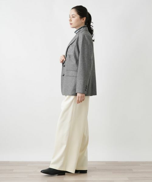 Leilian PLUS HOUSE / レリアンプラスハウス テーラードジャケット | エンブレム刺繍付きブレザー | 詳細2