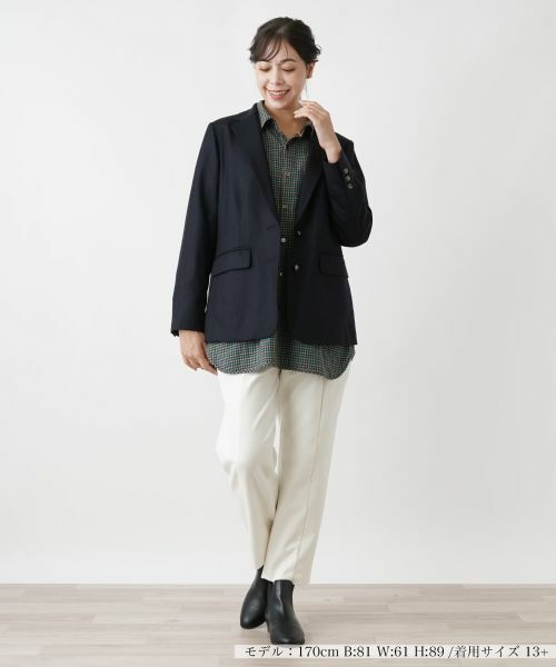 Leilian PLUS HOUSE / レリアンプラスハウス テーラードジャケット | エンブレム刺繍付きブレザー | 詳細4