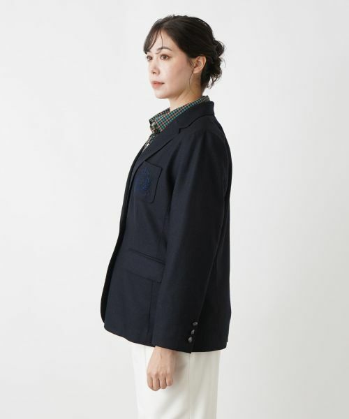 Leilian PLUS HOUSE / レリアンプラスハウス テーラードジャケット | エンブレム刺繍付きブレザー | 詳細8