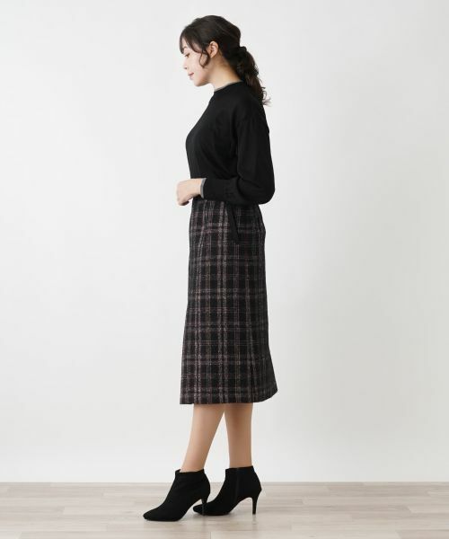 Leilian PLUS HOUSE / レリアンプラスハウス ミニ・ひざ丈スカート | ボックスプリーツスカート | 詳細2