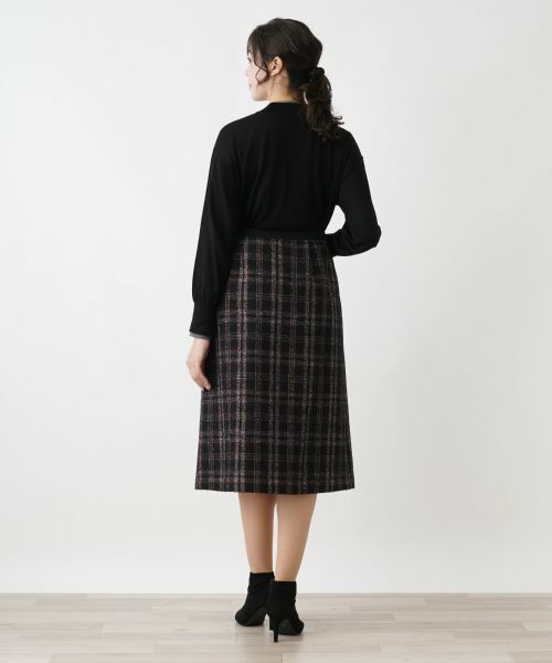 Leilian PLUS HOUSE / レリアンプラスハウス ミニ・ひざ丈スカート | ボックスプリーツスカート | 詳細3