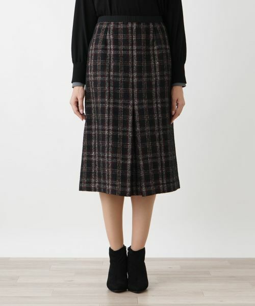 Leilian PLUS HOUSE / レリアンプラスハウス ミニ・ひざ丈スカート | ボックスプリーツスカート | 詳細4