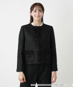 Leilian PLUS HOUSE / レリアンプラスハウス テーラードジャケット | ラメツイードジャケット【セレモニー】【CLARENSON】