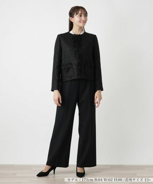 Leilian PLUS HOUSE / レリアンプラスハウス テーラードジャケット | ラメツイードジャケット【セレモニー】【CLARENSON】 | 詳細1