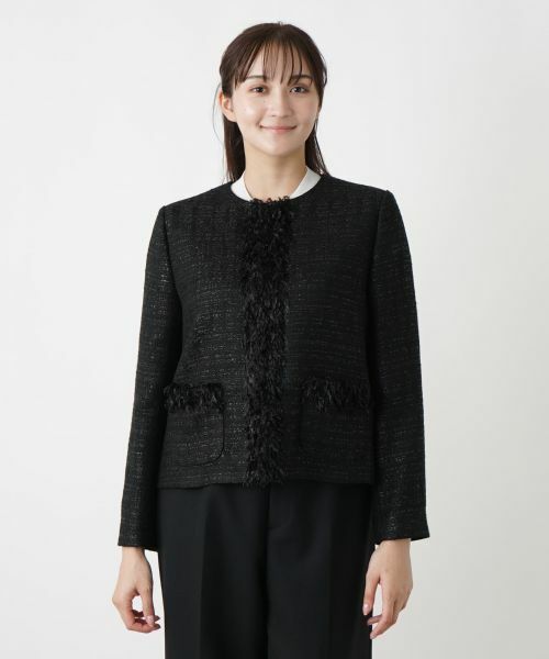 Leilian PLUS HOUSE / レリアンプラスハウス テーラードジャケット | ラメツイードジャケット【セレモニー】【CLARENSON】 | 詳細4