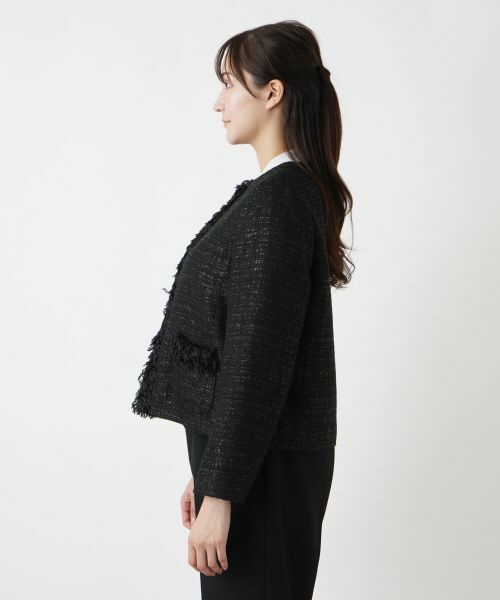 Leilian PLUS HOUSE / レリアンプラスハウス テーラードジャケット | ラメツイードジャケット【セレモニー】【CLARENSON】 | 詳細5