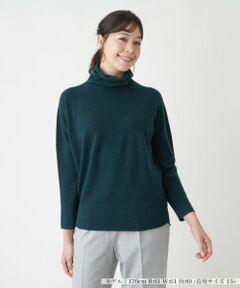 Leilian PLUS HOUSE / レリアンプラスハウス ニット・セーター | ホールガーメントハイネックニット【Leilian WHITE LABEL】