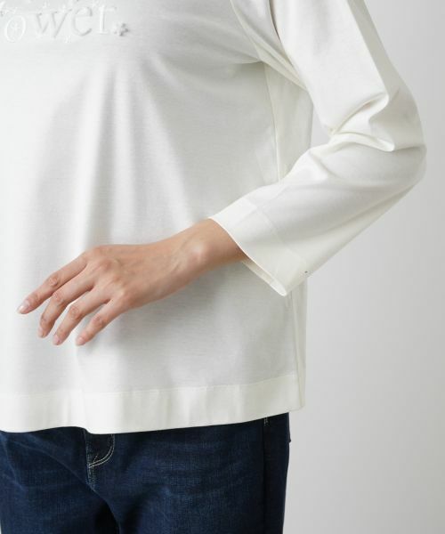 Leilian PLUS HOUSE / レリアンプラスハウス カットソー | フラワーロゴカットソー | 詳細17