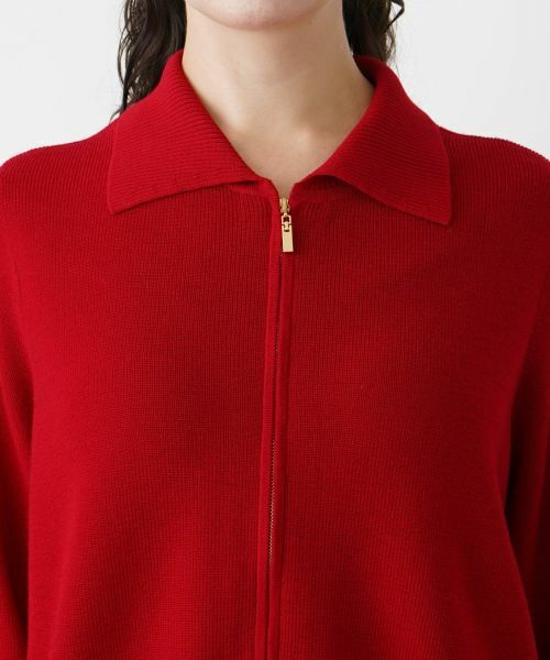 Leilian PLUS HOUSE / レリアンプラスハウス カーディガン・ボレロ | 【店舗人気】ニットジップブルゾン | 詳細11