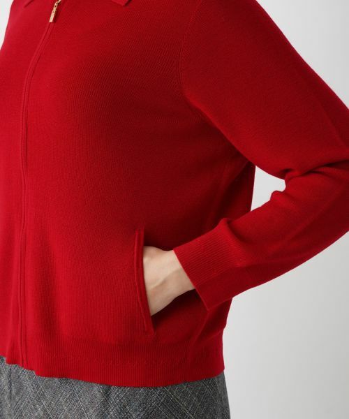 Leilian PLUS HOUSE / レリアンプラスハウス カーディガン・ボレロ | 【店舗人気】ニットジップブルゾン | 詳細14