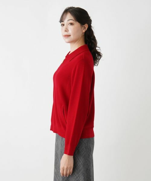 Leilian PLUS HOUSE / レリアンプラスハウス カーディガン・ボレロ | 【店舗人気】ニットジップブルゾン | 詳細9