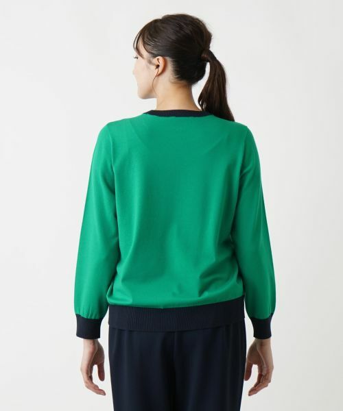 Leilian PLUS HOUSE / レリアンプラスハウス ニット・セーター | 【インターシャ編み】モチーフニット | 詳細10