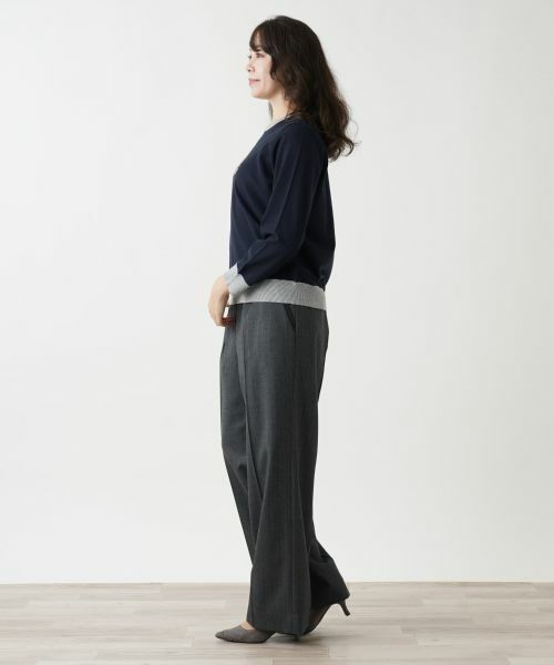 Leilian PLUS HOUSE / レリアンプラスハウス ニット・セーター | 【インターシャ編み】モチーフニット | 詳細2