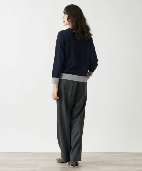 Leilian PLUS HOUSE / レリアンプラスハウス ニット・セーター | 【インターシャ編み】モチーフニット | 詳細3