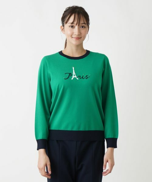 Leilian PLUS HOUSE / レリアンプラスハウス ニット・セーター | 【インターシャ編み】モチーフニット | 詳細8