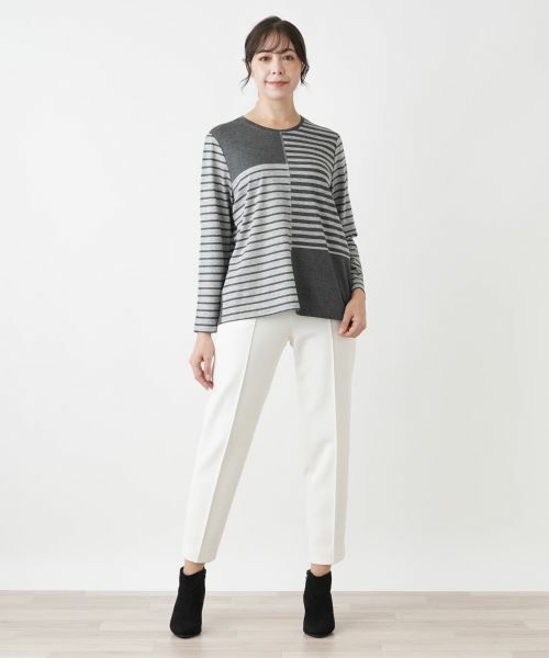 Leilian PLUS HOUSE / レリアンプラスハウス カットソー | 【店舗人気】ラウンドネックカットソー | 詳細1