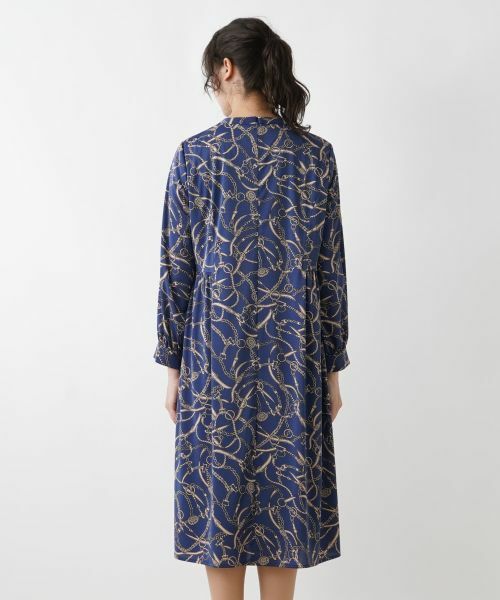 Leilian PLUS HOUSE / レリアンプラスハウス ドレス | アンティーク調プリントワンピース | 詳細10