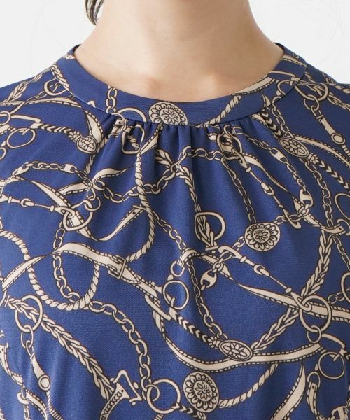 Leilian PLUS HOUSE / レリアンプラスハウス ドレス | アンティーク調プリントワンピース | 詳細11