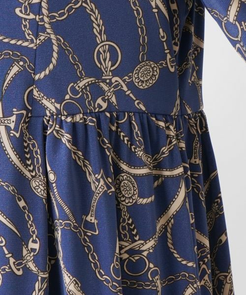 Leilian PLUS HOUSE / レリアンプラスハウス ドレス | アンティーク調プリントワンピース | 詳細16